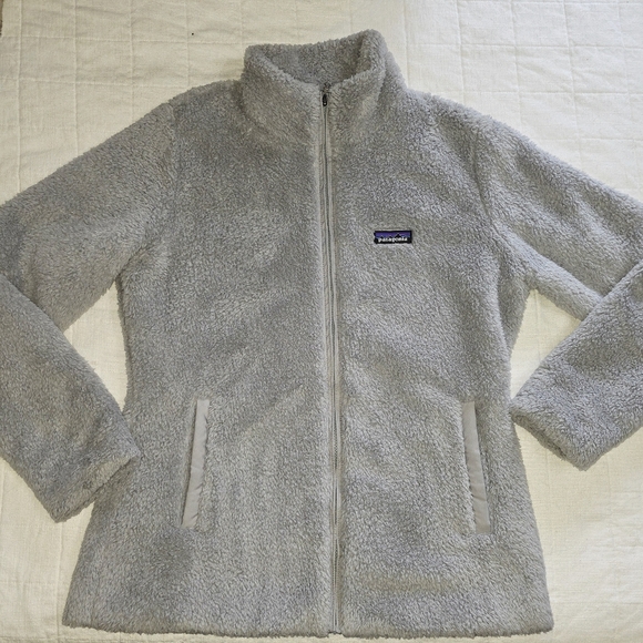 Patagonia Women's Los Gatos Fleece Jacket In Salt Grey Size L - Picture 12 of 12